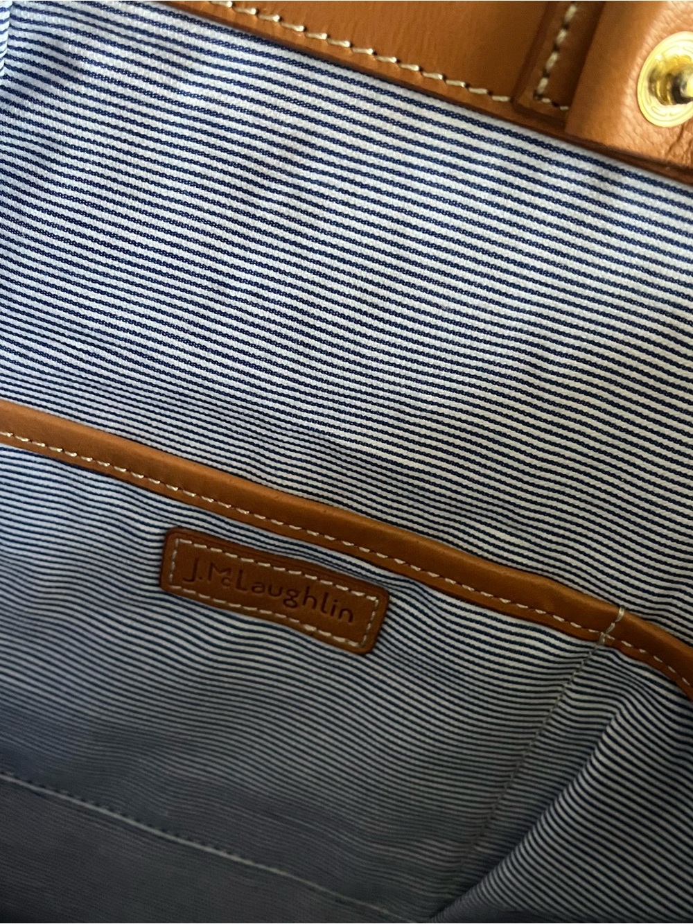 J. McLaughlin “Meeka” Bamboo, Wicker & Leather Tote Handbag Nantucket Style Bag - Picture 7 of 10
